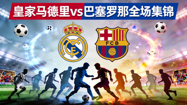 皇家马德里对阵巴塞罗那全场集锦封面图